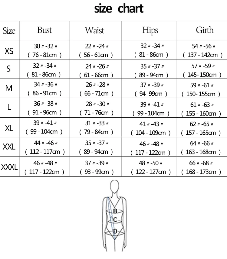 Full Body Size Chart