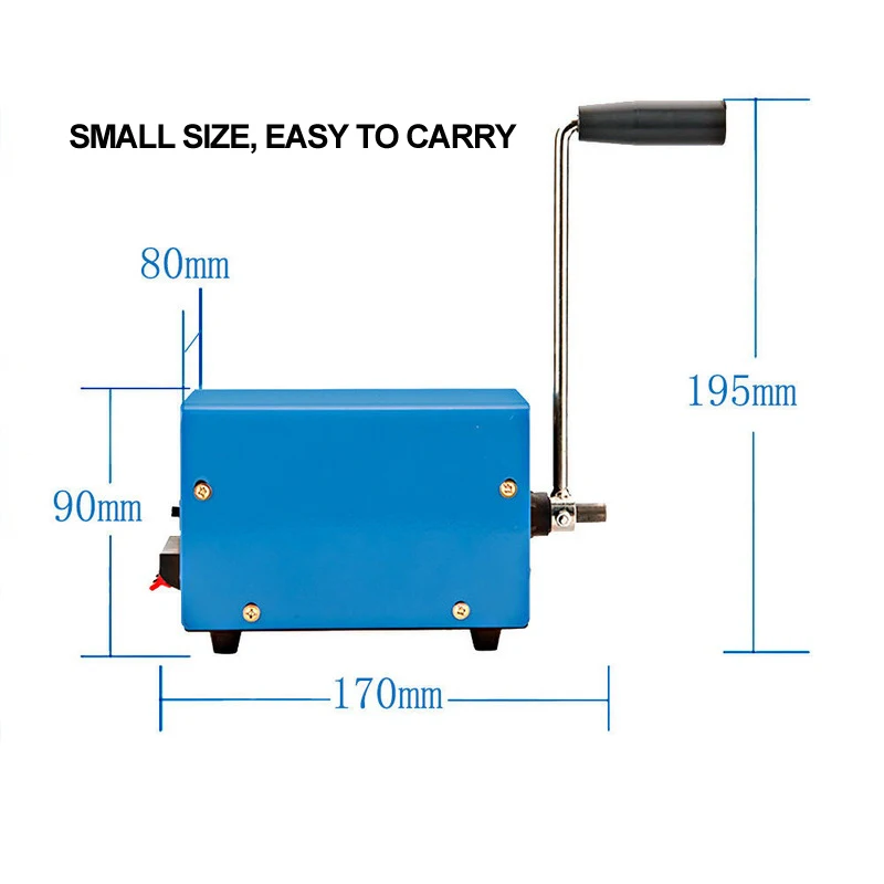 High Power Dynamo Charger Portable Emergency Hand Power Hand Crank USB Charging Emergency Survival Hand Crank Generator High Power Dynamo Charger Portable Emergency Hand Power Hand Crank USB Charging Emergency Survival Hand Crank Generator