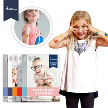 Mideer Cartoon Kids Temporary Tattoos Kits Body Art Waterproof Sticker Toys for Children Kids Gift Party