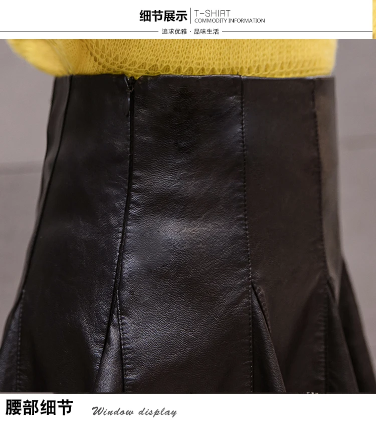 Черная Женская мини-юбка с высокой талией из искусственной кожи для женщин, модная зимняя женская сексуальная короткая женская плиссированная юбка