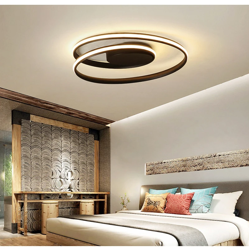 

Modern LED Ceiling light For Living Room Bedroom Study Room Kitchen White black color surface mounted Hang Lamp Deco AC85-265V