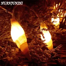 HUANJUNSHI 10 светодиодный теплый белый Батарея управляется Фея свет шнура Главная Свадебные украшения раковины формирует Романтический светодиодный свет шнура