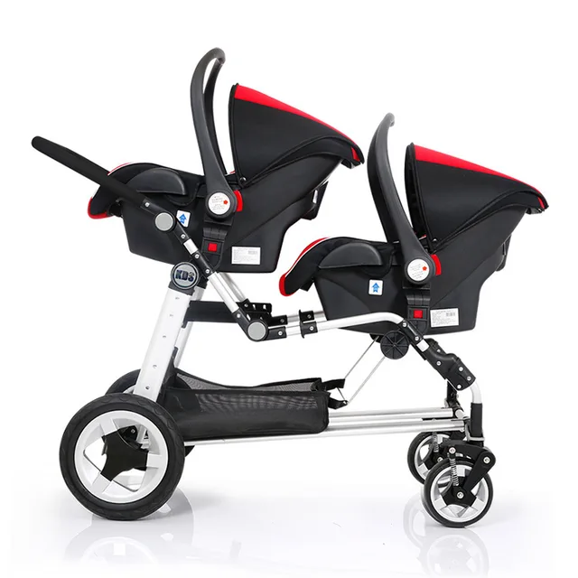 Frame share twins stroller with 2 car seats carrycot super shock ... Frame share twins stroller with 2 car seats carrycot super shock ...