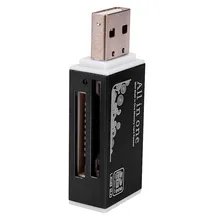 Надежный USB 2,0 все в 1 мульти устройство чтения карт памяти для картридер 2 микро-sd TF M2 MMC