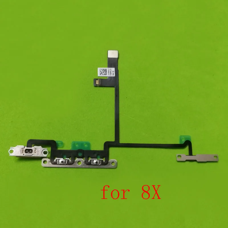 Download 5pcs Volume On Off Switch Button flex cable ribbon For apple iphone X 8X Silent mute side key ...