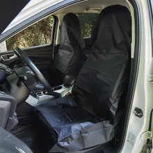 AUMOHALL – housses universelles de siège avant de voiture, 2 pièces, à enfiler, en tissu Oxford imperméable noir