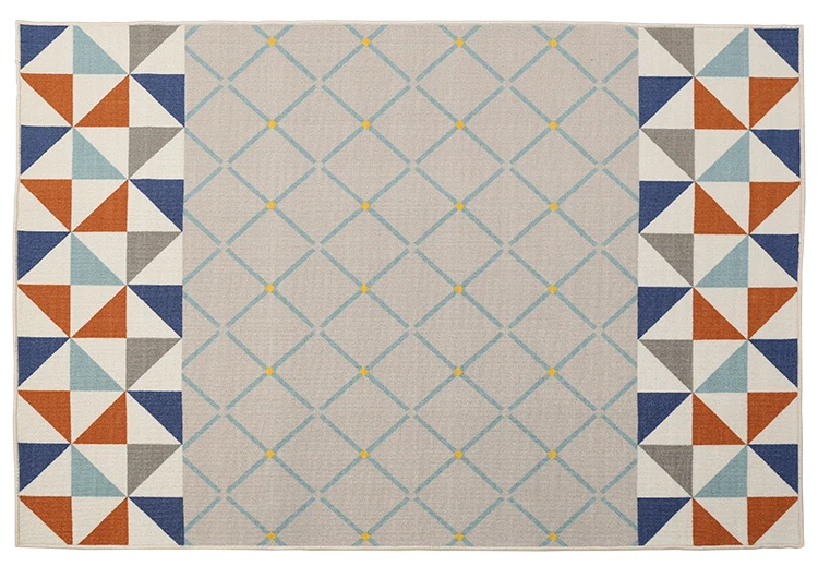 Скандинавский ковер килим геометрический индийский ковер в клетку полосатый современный коврик в богемном стиле