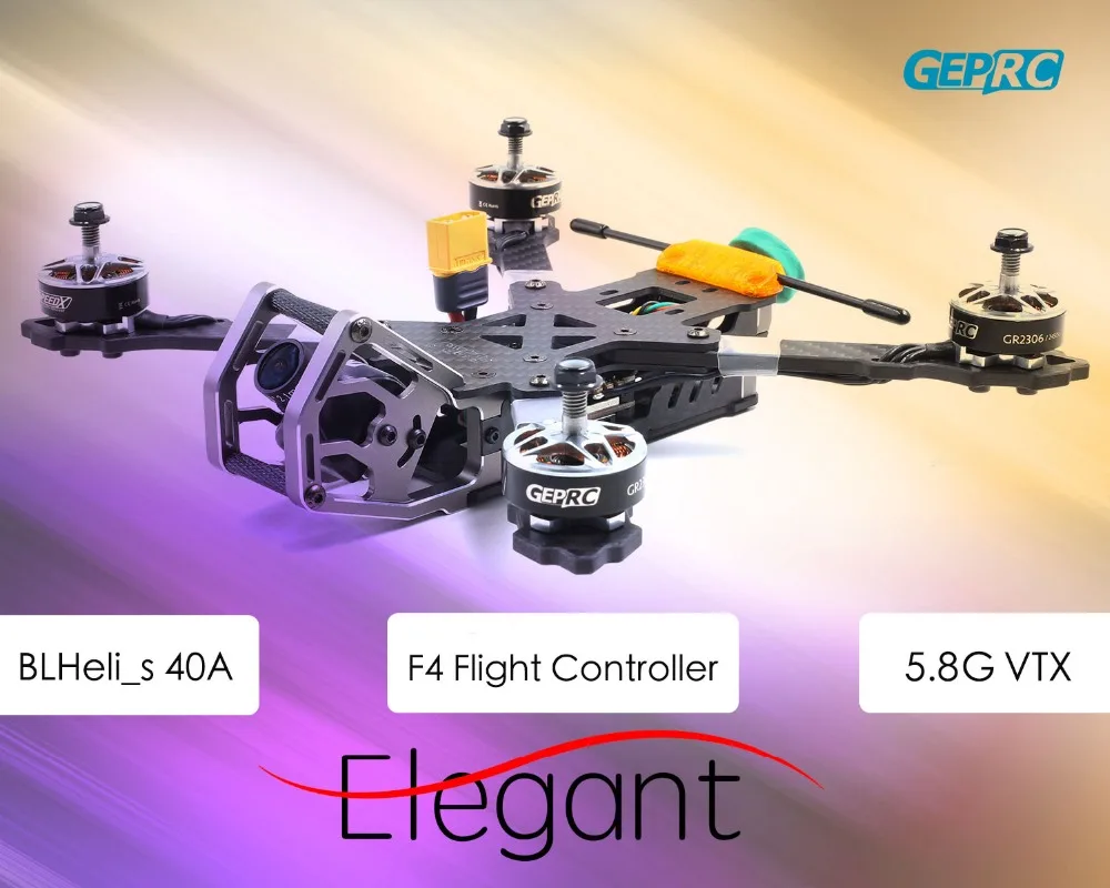 GEPRC GEP KHX5 элегантный 230 мм RC FPV гоночный Дрон с F4 5,8G 48CH 40A BLHeli_S Dshot600 RC гонщик Квадрокоптер PNP/BNF