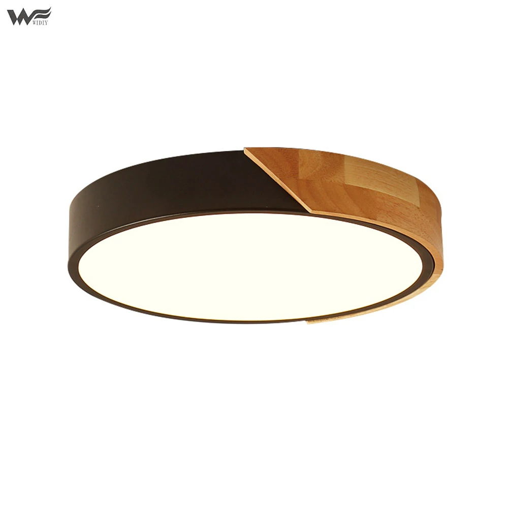 

Ceiling light led 18W 24W 36W ultra-thin round macaron simple creative log bedroom aisle porch balcony lamps