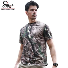 IDOGEAR Тактический рубашка камуфляж армии круглый вырез горловины анти-УФ пот Спорт на открытом воздухе WST116 дышащий пота