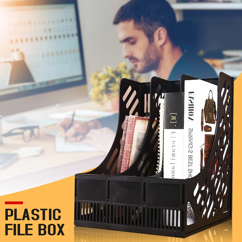 الاقتصادي ثلاثة أقسام ملف فارز ل حامل قلم المنزل للمستند تخزين ملف حامل المنظم القرطاسية مجلة