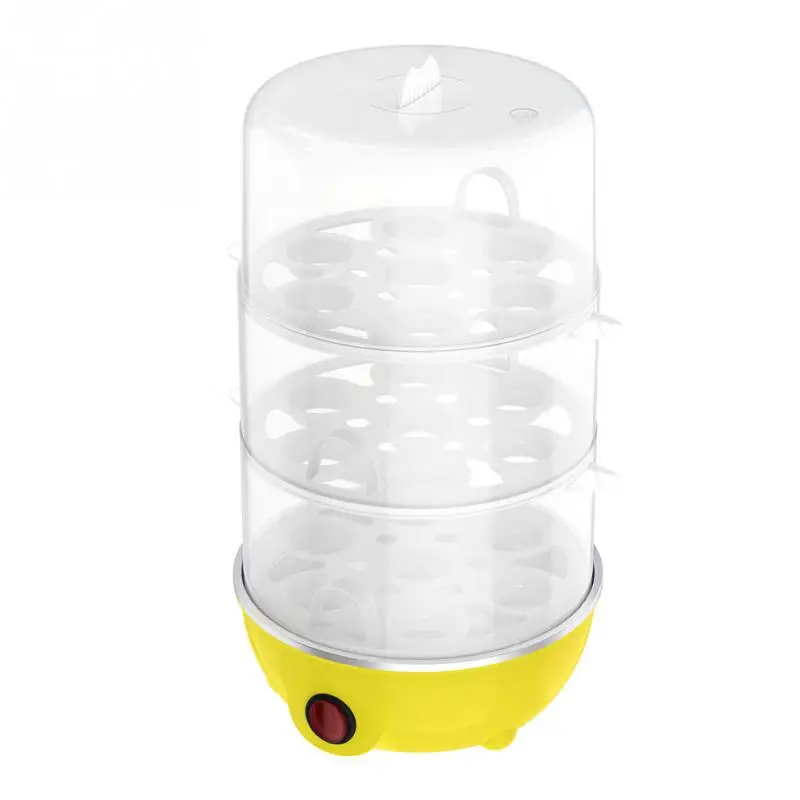 Многофункциональная электрическая яйцеварка 7 яиц емкость бойлер Сковорода-пароварка портативные кухонные инструменты для приготовления пищи - Цвет: Цвет: желтый