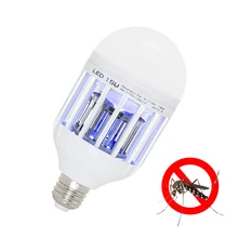 15 Вт лампа-убийца комаров светодиодный светильник E27 анти-москитное устройство для уничтожения насекомых летающие моли лампа-убийца