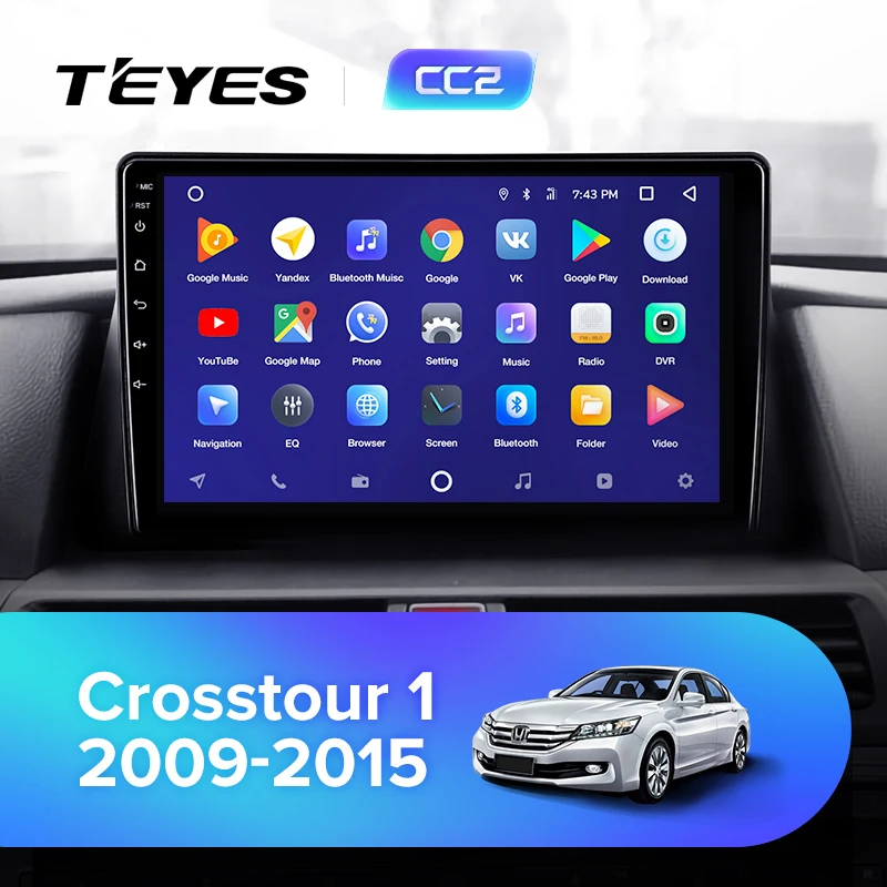 Sale TEYES CC2 For Honda Crosstour 1 TF 2009-2015 Car Radio Multimedia Video Player Navigation GPS Android 8.1 No 2din 2 din dvd 2