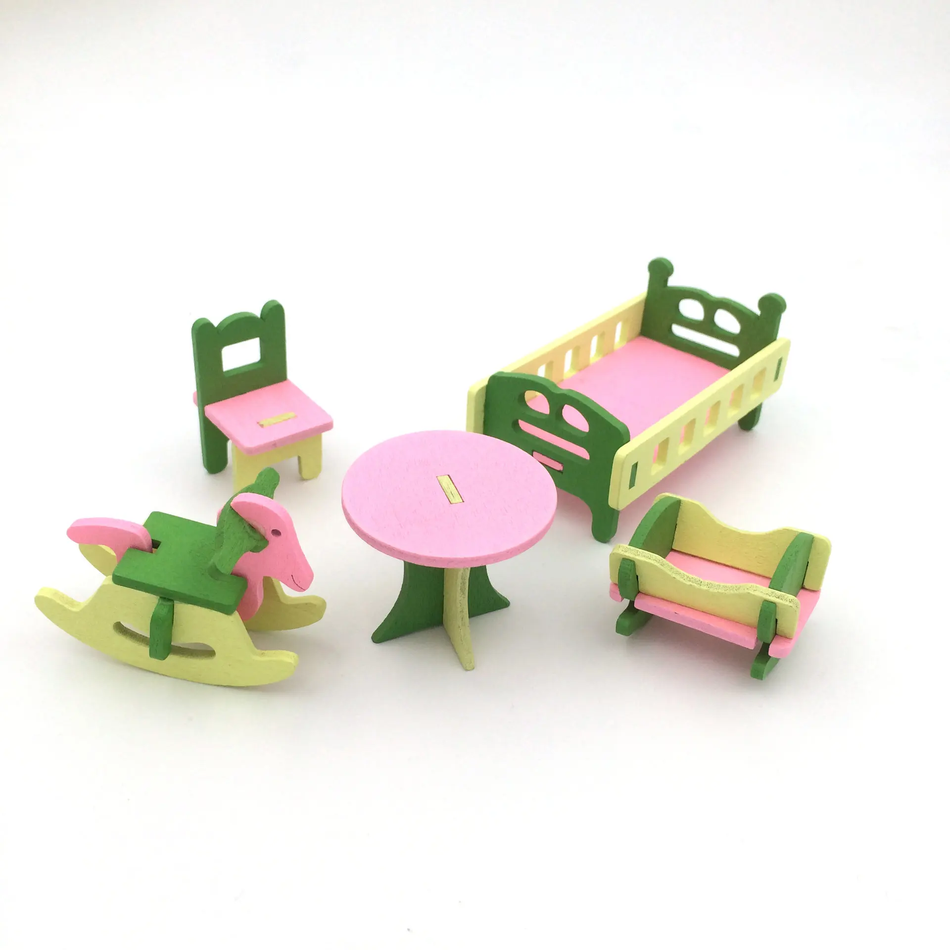 Kids lay Toy Wooded Mini Furniture Set Miniature Dollhouse Simulation Chairs Bed Toilet Boy and Girl Playing House Game Toy Kids lay Toy Wooded Mini Furniture Set Miniature Dollhouse Simulation Chairs Bed Toilet Boy and Girl Playing House Game Toy