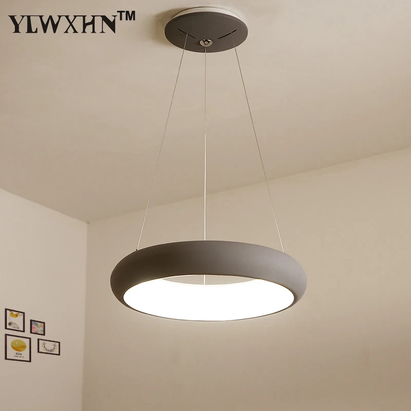 

Postmodern Simple Led Restaurant Chandelier Atmosphere Living Room Lights Bedroom Dining Study Nordic Minimalist For Chandelier