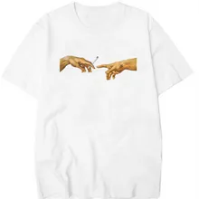 Летние футболки с коротким рукавом и принтом, мужские футболки Харадзюку, мужские футболки с забавным принтом в стиле хип-хоп, Уличная Повседневная футболка, мужские топы