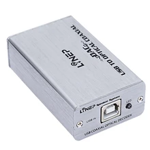 Цифровой HIFI декодирование аудио декодер DAC, USB вход оптический/коаксиальный/наушники выход