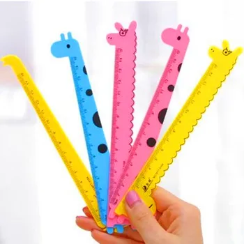 

Kawaii Cartoon Animal Ruler for Measuring Drawing Students giraffe straightedge Gift Creative Artistic stationery