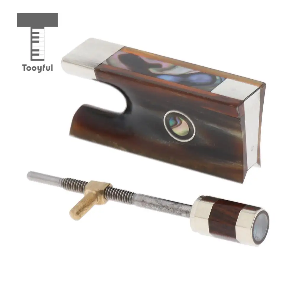 Violin Ox Horn Wood Bow Frog Mounting Screw Set for Violin Fiddle Bow Replacement Parts