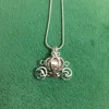 Solid 925 Silver Carriage Locket Cage Pendant Mounting DIY Can Open Sterling Silver Pumpkin Pearl Gem Bead Pendant Charm 3