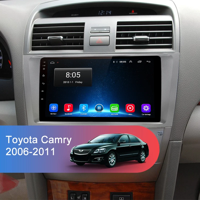 Junsun 2G + 32G Android 8 1 для Toyota Camry 40 50 2007 2008 Авто 2 din Автомобильный Радио стерео плеер