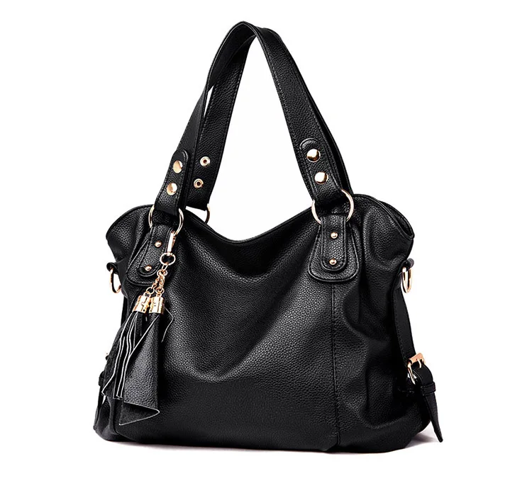 Новая женская сумка с кисточками, дизайнерская сумка Хобо на плечо, женская кожаная сумка с принтами животных, большая женская сумка через плечо