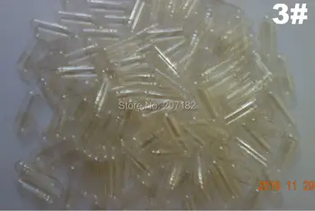 

Separated 10000pcs Size 3 clear Color Empty Vegetarian Capsule HPMC Vegetable (Veggie) Empty Capsule---3# transparent