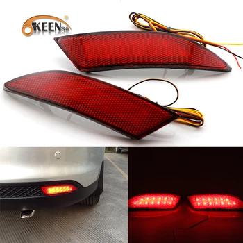 

OKEEN Brand car stying Rear Bumper Reflector Light for 2012 Ford Focus 12 V tail brake stop light Warning Light Brake /turn li