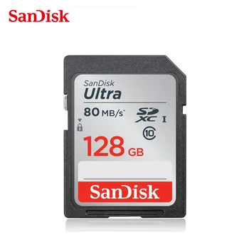 

Original Sandisk SD Card 128gb Ultra SDXC Carte SD Memory Card Class 10 for 1080p 3D 4K video Canon Digital Sport Camera