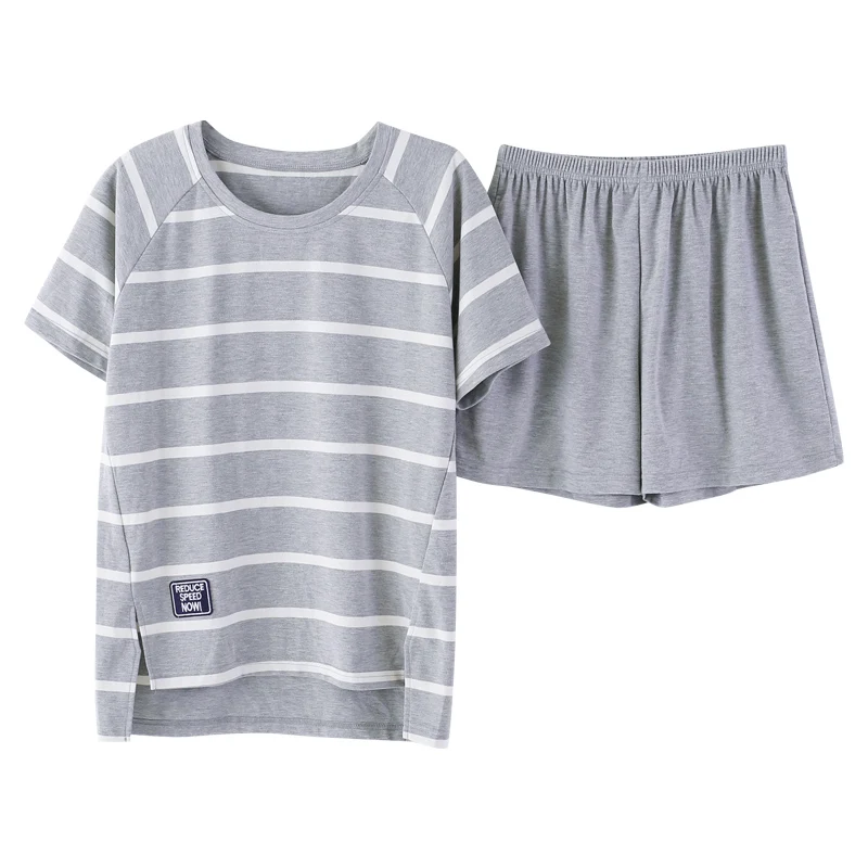 

Women Clothing Big Yards M-2XL Women Pajamas Set Summer Short Sleeve Sleepwear Female Cotton Pyjamas Home Clothing