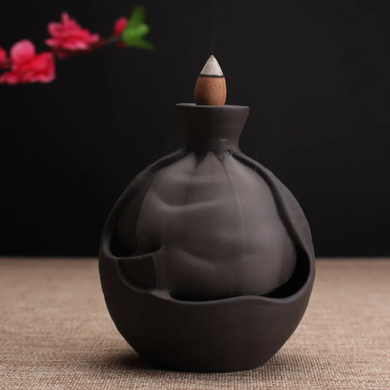 

Creative Home Decor Incense Burner Censer Smoke Backflow Incense Burner Ceramic Censer Smell Use In The Home Office Teahouse