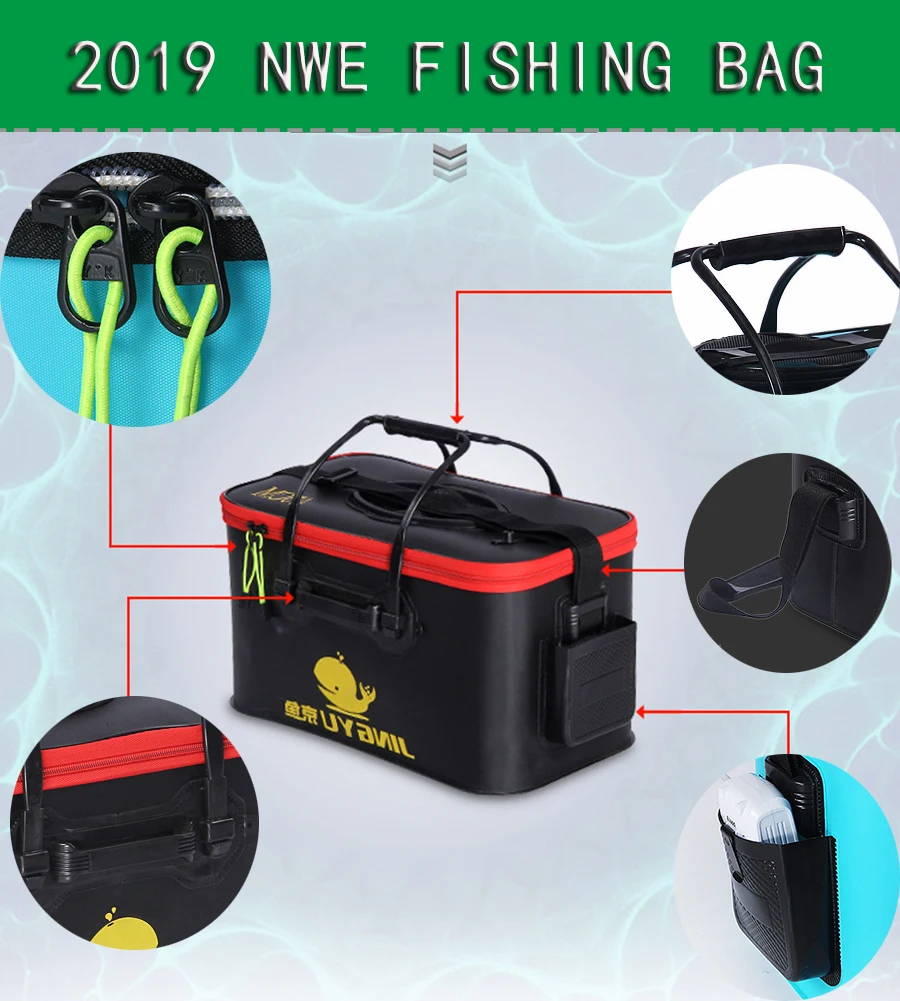 Dobrável de Pesca Balde de Pesca Caixa ao ar Bacia de Água Equipamento de Pesca Bolsa Peixe Vivo Livre Portátil Camping Recipiente Pan 2 Camping Recipiente Pan Bacia de Água Equipamento De Pesca