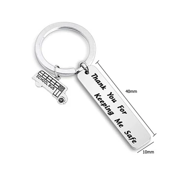 

Thank You For Keeping Me Safe Bus Driver Keychain Bus Driver Appreciation Busdriver Key Ring Gift Appreciation From Students