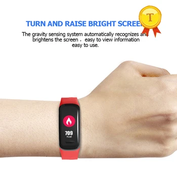 

2018 hot selling best gift to girlfriend smart band wristband support heart rate sleeping monitor whatsapp facebook message push