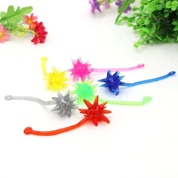 

2019 Kids 10Pcs Kids Fun Sticky Meteor hammer Elastic Sticky Squishy Slap Palm Toy Kids Party Favors Novelty Gift Jokes Pranks
