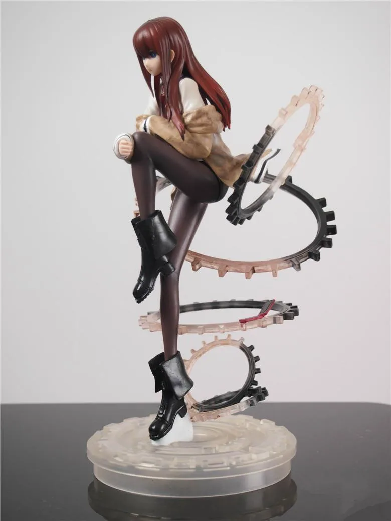 Новые горячие 24 см Steins Gate Makise Kurisu Кристина фигурка игрушки коллекция Рождественский подарок кукла