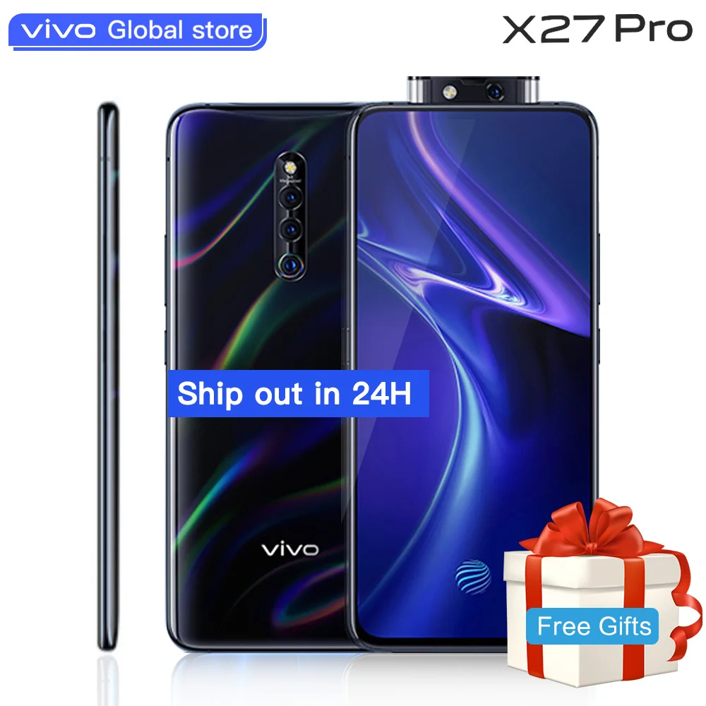 Vivo X27Pro celular الهاتف المحمول 6.7 بوصة شاشة Snapdragon710 الثماني النواة 8 GB 256 GB بصمة ايفي رفع كاميرا المحمول الهاتف