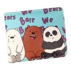 Аниме мультфильм кошелек Мы Голые Медведи гризли Ice Bear сумочка «панда» милые Для женщин кошельки для девочек с карманом для монет
