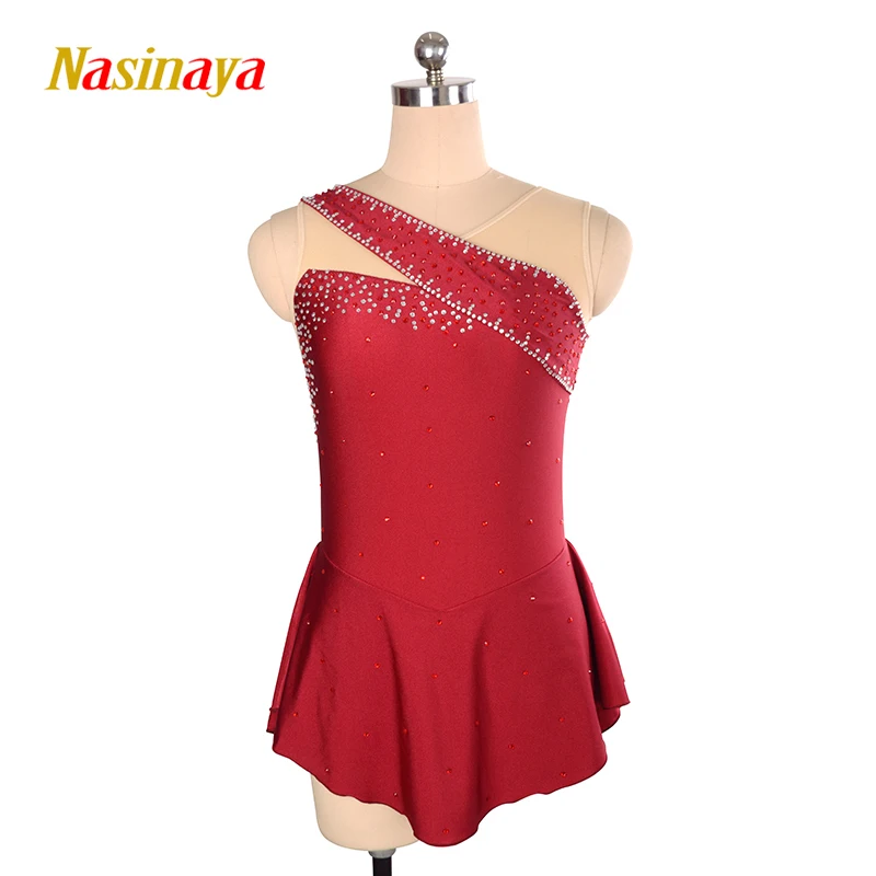 

Nasinaya Figure Skating Dress Customized Competition Ice Skating Skirt for Girl Women Kids Patinaje Gymnastics Performance 138