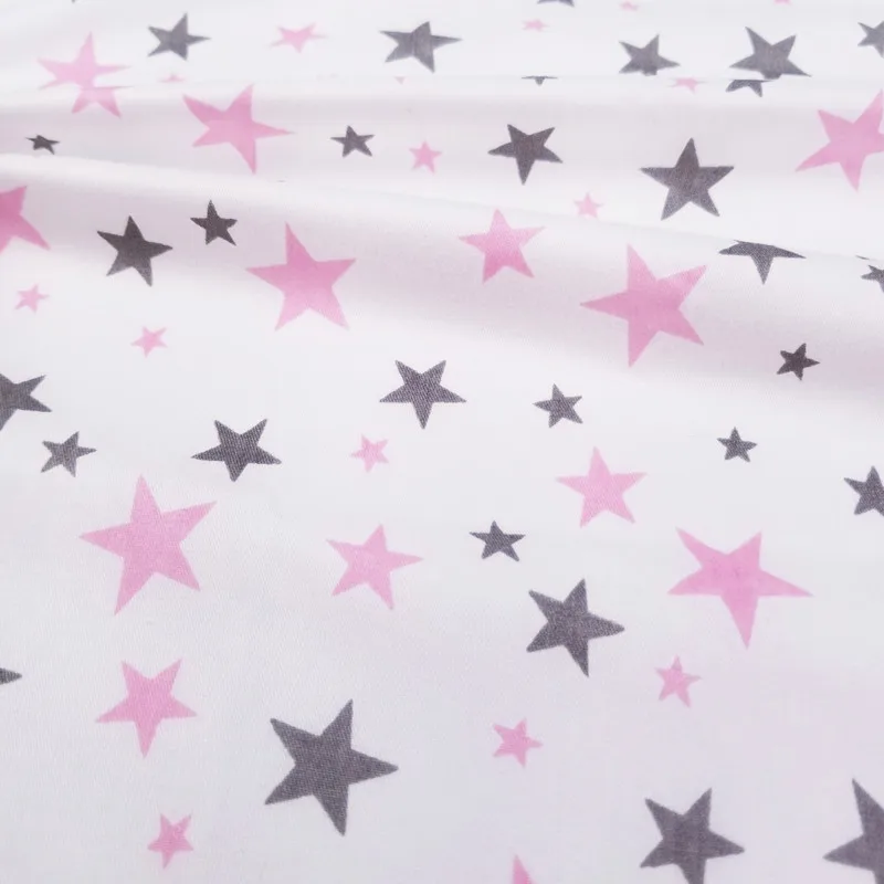 

Stars Printed Twill Cotton Fabric Cotton Patchwork Cloth,DIY Sewing Quilting Fat Quarters Material For Baby&Child