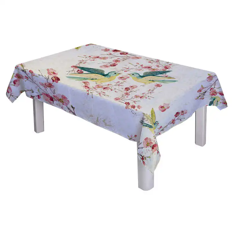 

Vintage European Stlye Cotton Tablecloth Flower PatternTapetes Nappe Table Rectangulaire Table Cover Mexican Party Decorations