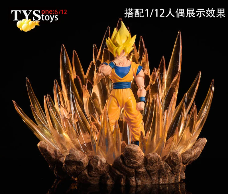 Горячая фигурка аксессуар TYStoys 1/12 подвижные куклы ручной 1/6 Супер Saiyan warrior burst платформа 2,0 F 1" Коллекция фигурок