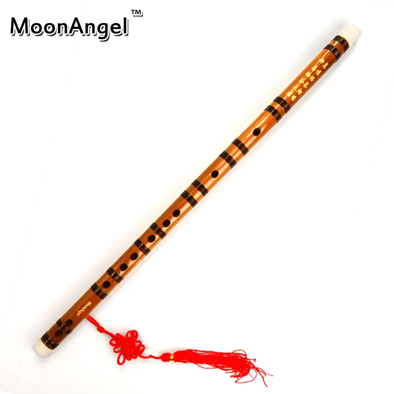 Traditional Handmade Chinese one Section Bamboo Flute Dizi Membrane Chinese knotin Flute from
