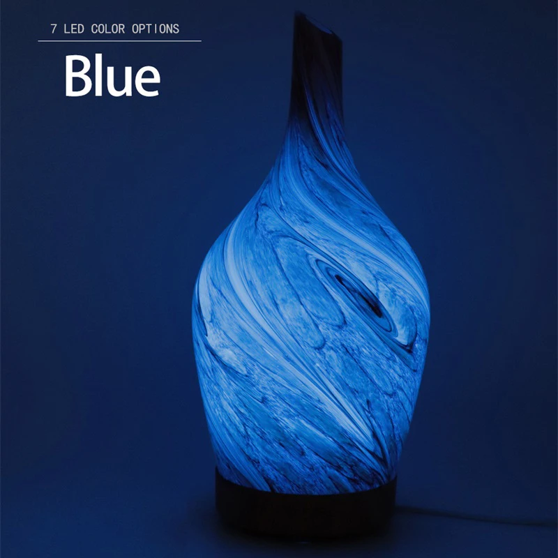 

Aromatherapy Machine Aroma Air Humidifier Ultrasonic Essential Oil Diffuser 100ML Moistener Atomizer Love Marble 7 Color Lights