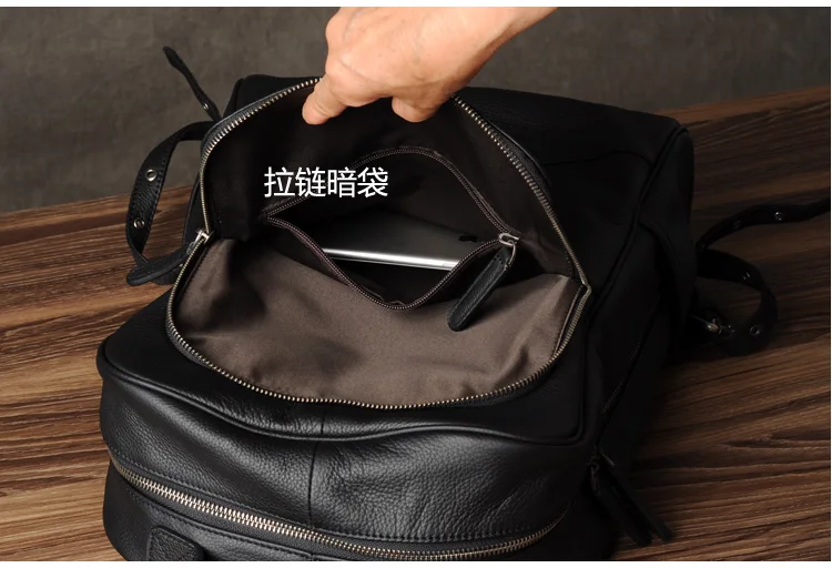 AETOO Original genuine Leather Retro Men backpack real cow Leather Large Capacity backpack men laptop backpack business bags