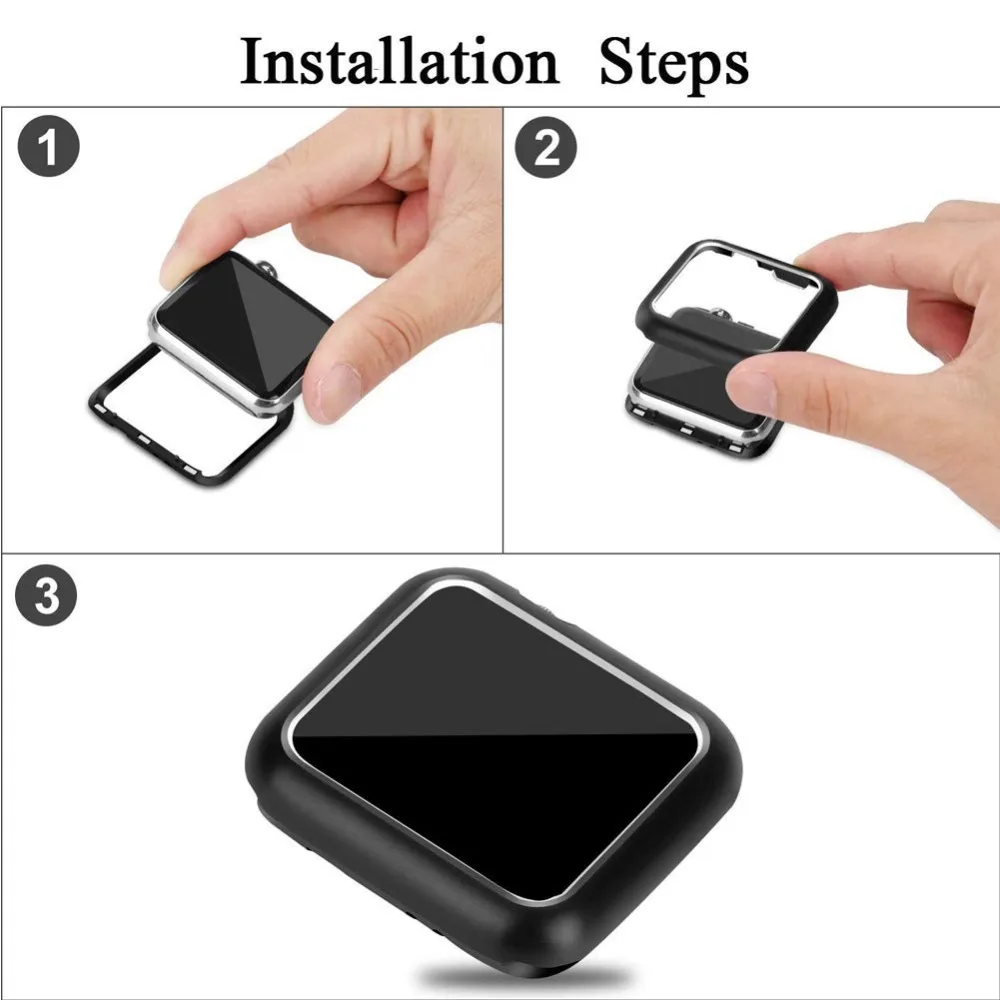 Чехол для Apple Watch 5 4 44 мм/40 мм iWatch band 42 мм/38 Магнитный защитный чехол бампер watch 3 2 1