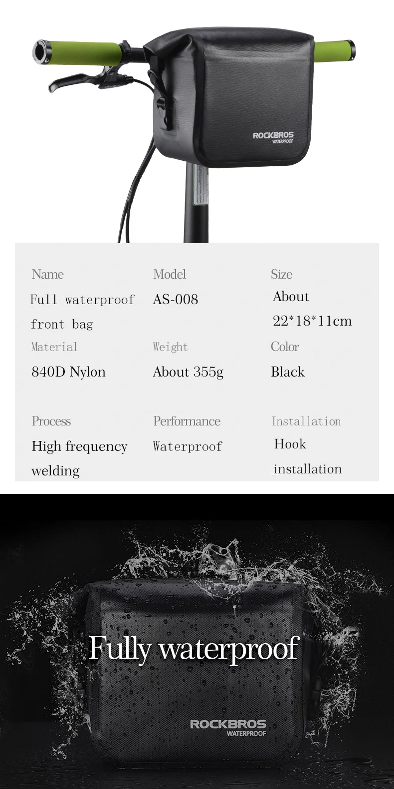 Best ROCKBROS 4L MTB Road Bicycle Bags Handlebar Folding Waterproof Reflective 2 In 1 Shoulder Rear Saddle Outdoor Bags Accessories 1 Best ROCKBROS 4L MTB Road Bicycle Bags Handlebar Folding Waterproof Reflective 2 In 1 Shoulder Rear Saddle Outdoor Bags Accessories 1