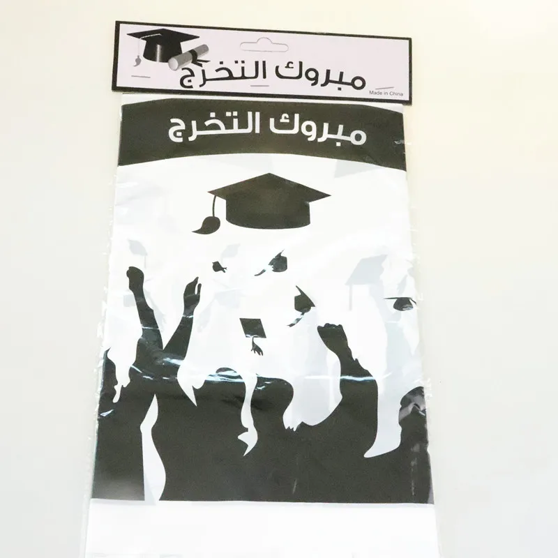 

108*180cm Graduation ceremony Plastic Table Cloth Cover baby Party Decoration for birthday wedding Party Decoration Supplies