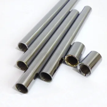 

2pcs M19 Internal tube Plating tube Chrome iron tube Hollow Two ends Fine rod straight rod Table 30-200mm Length